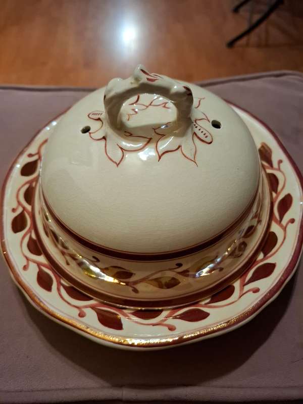 Titan Ware, Adams, Royal Ivory, hand painted Tureen bowl RD459174