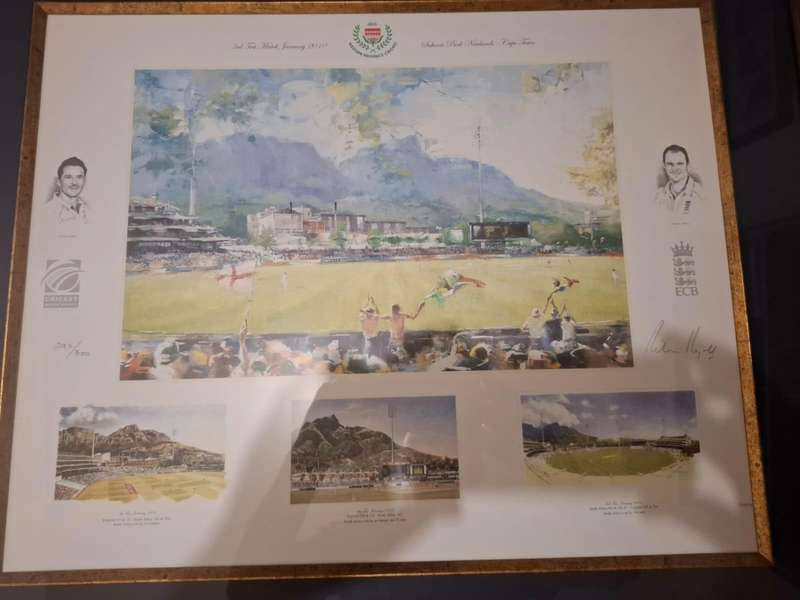 3rd Cricket Test, Newlands 2010, Limited edition print by Richie Ryall (signed) no 293/300