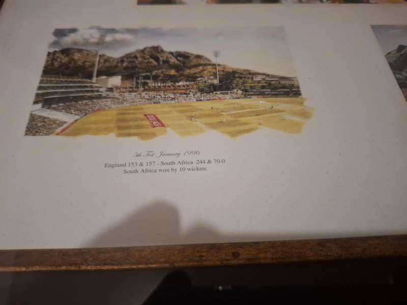 3rd Cricket Test, Newlands 2010, Limited edition print by Richie Ryall (signed) no 293/300