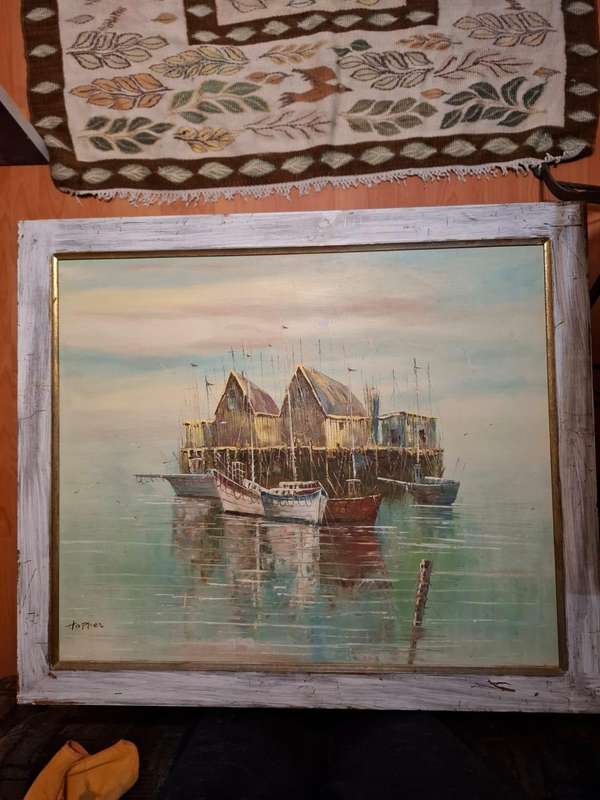 Painting, Harbour Scene by Hopper