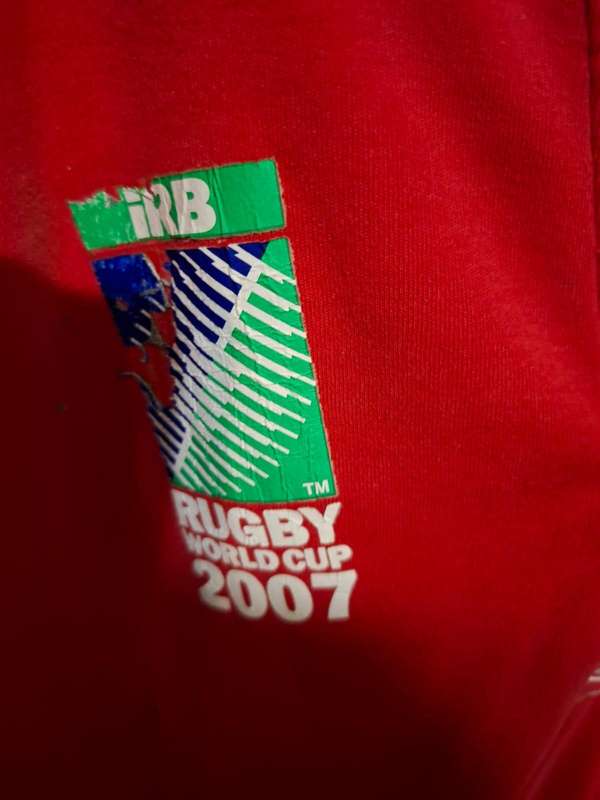 Wales 2007 World Cup, short sleeve rugby jersey XL