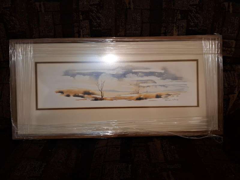 Watercolour landscape by Johan le Roux