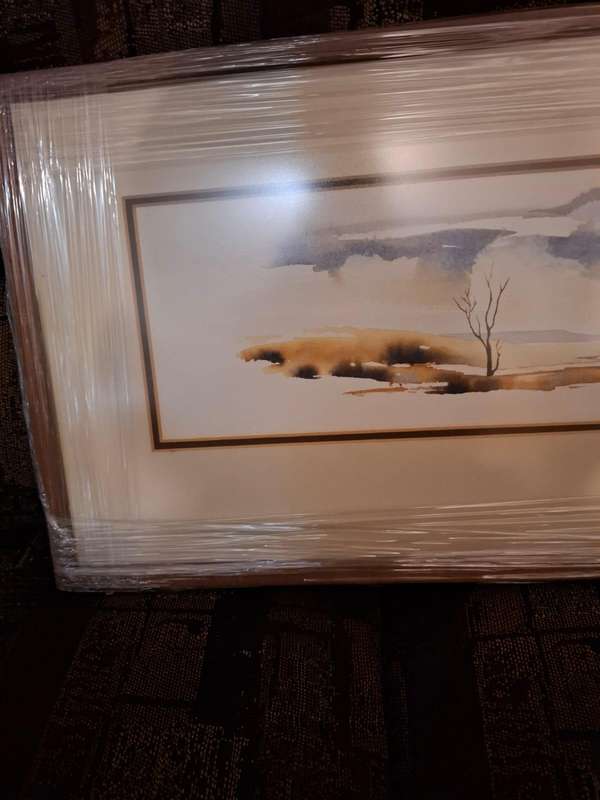 Watercolour landscape by Johan le Roux