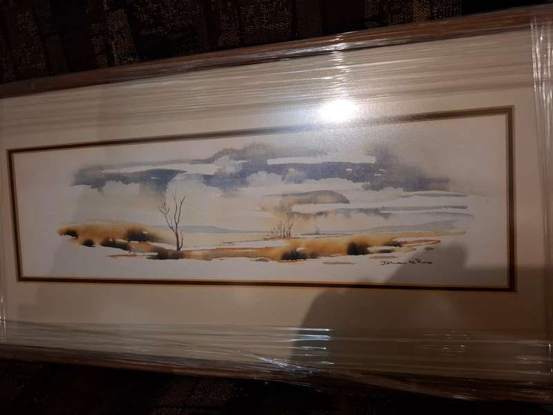 Watercolour landscape by Johan le Roux