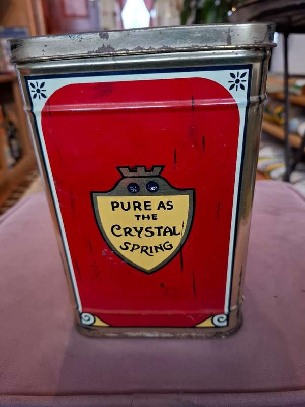 Slade's Crystal Spring Caramel Toffy tin