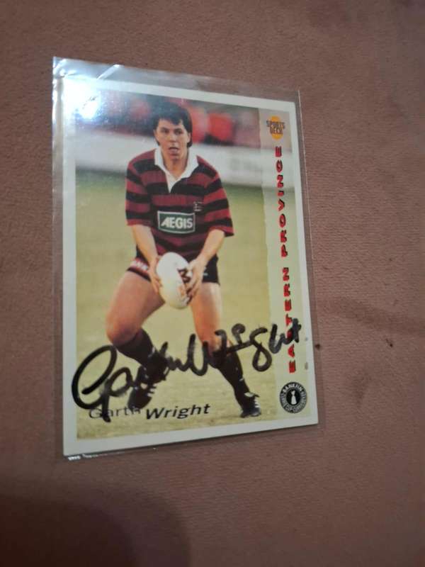 Garth Wright, Springbok no 9, original autograph