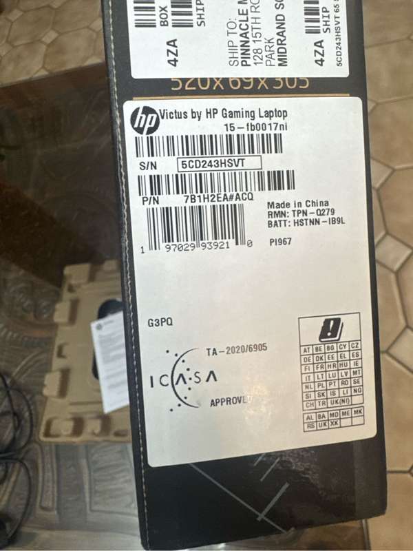 HP Invictus Gaming Laptop, 5 5600H, RX 6500M 4GB GDDR6 , 16GB DDR4 ,144Hz
