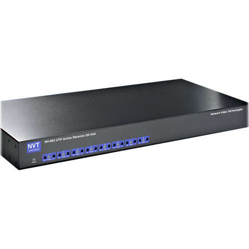 NVT NV-862 UTP ACTIVE RECEIVER DA HUB 8 Channel Active Receiver Distribution Amplifier Hubs