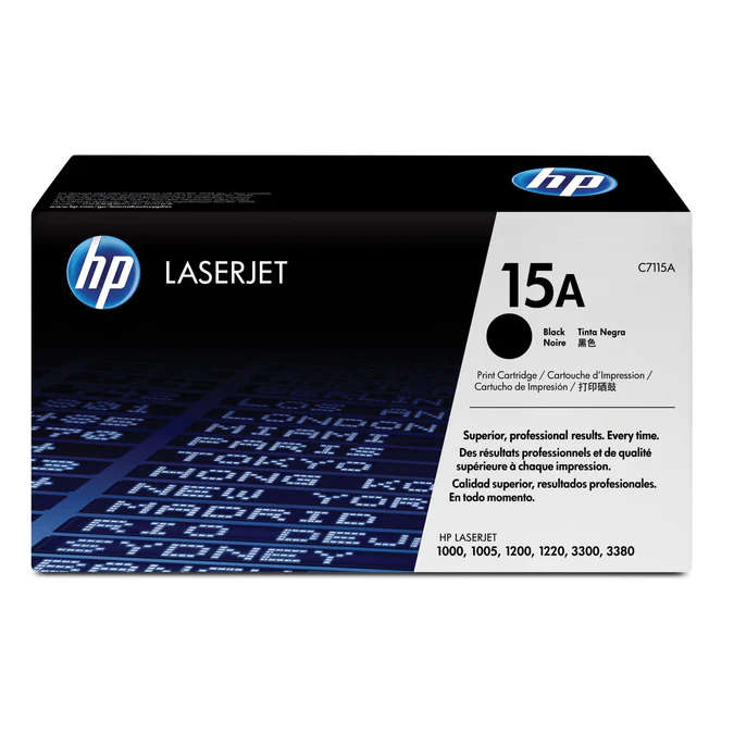 HP 15A Black Toner Cartridge 2500 Pages Original C7115A