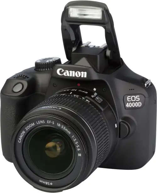 Canon 4000D DSLR Camera and EF-S 18-55 mm f/3.5-5.6 III Lens Kit