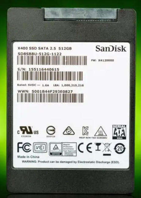 512GB SSD SanDisk X400 Solid State Drive 7mm 2.5 "