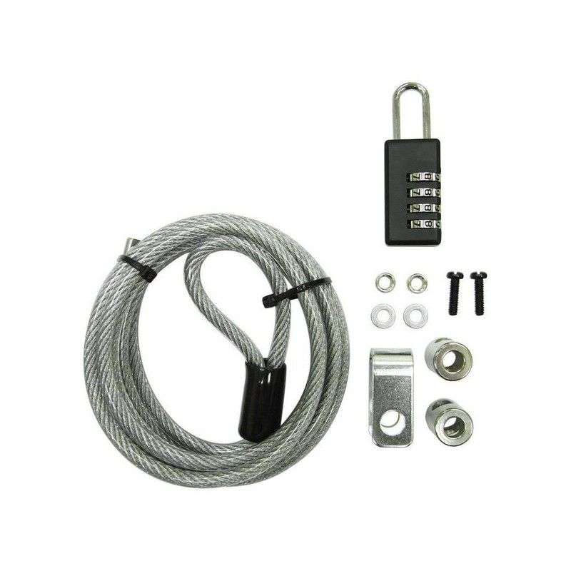 Mecer 4-Dial PC Cable Lock - Anti-Theft Office Laptop PC Computer Monitor Desk Security Lock