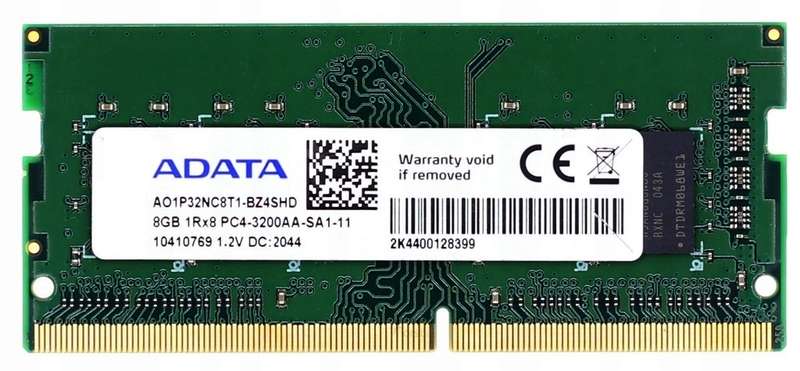 ADATA 8GB DDR4 RAM 3200 MHz Memory Module for Laptops