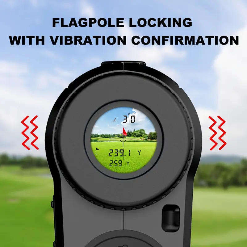 Golf Rangefinder with Flag Vibration and Slope Compensation 6x Magnification Monocular 5-1000 meters