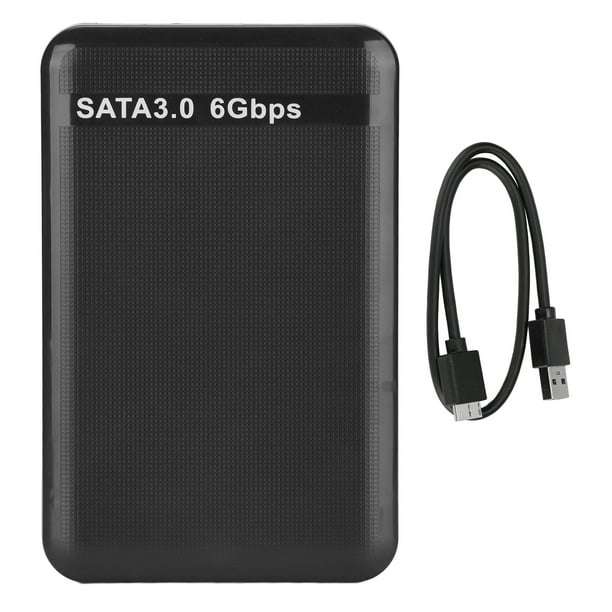 USB 3.0 SATA External Hard Drive Case 2.5 Inch Enclosure Caddy for HDD SSD [Black]