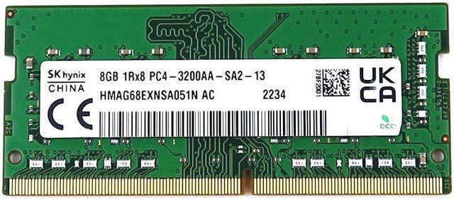 SK HYNIX 8GB DDR4 RAM 3200MHz Memory Module for Laptops