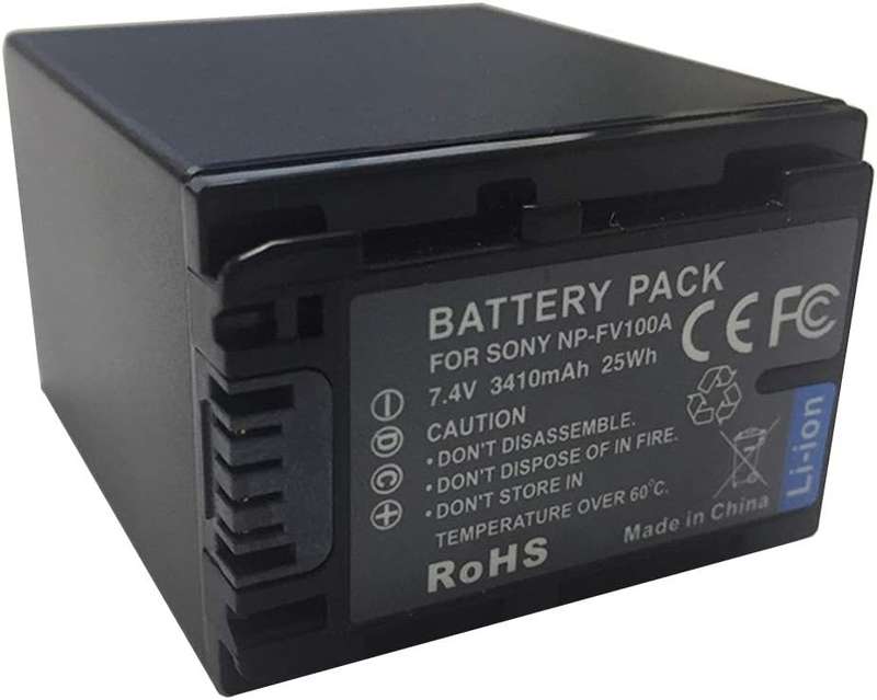 NP-FH100 Rechargeable Battery for Sony Camcorder Camcorders (6.8V 26.5wh Li-Ion)