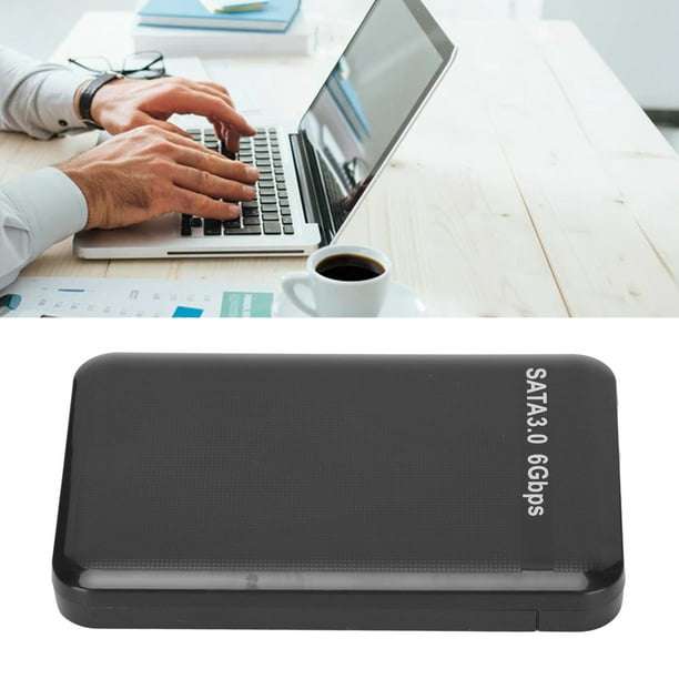 USB 3.0 SATA External Hard Drive Case 2.5 Inch Enclosure Caddy for HDD SSD [Black]
