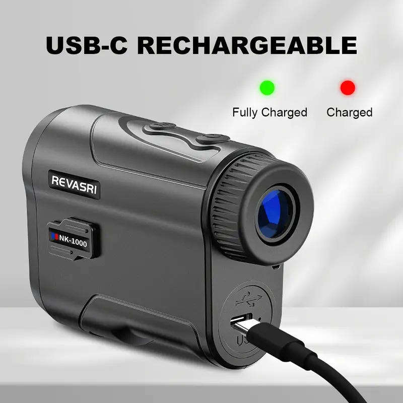 Golf Rangefinder with Flag Vibration and Slope Compensation 6x Magnification Monocular 5-1000 meters