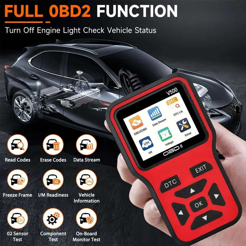 2025 OBD2 Scanner OBDII Car Fault Detector Scanner Diagnostic for Most Car Models
