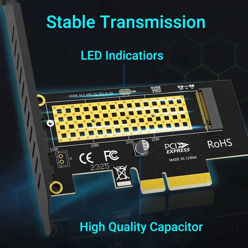 M.2 NVME SSD to PCI Express 4.0 Adapter Converter Card