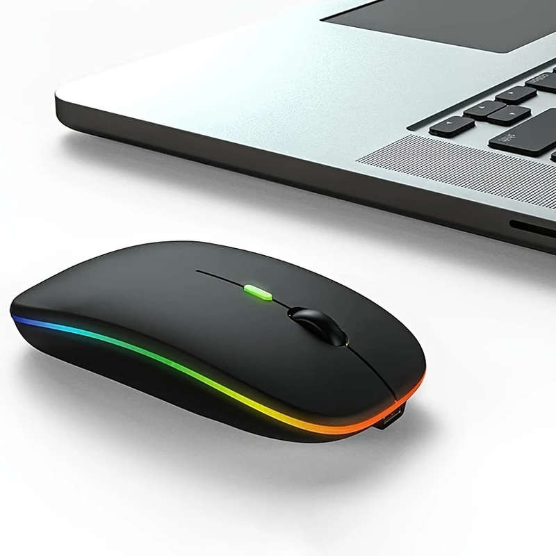 Wireless flashing RGB Mouse For PC/Laptop LED Backlight (Black)