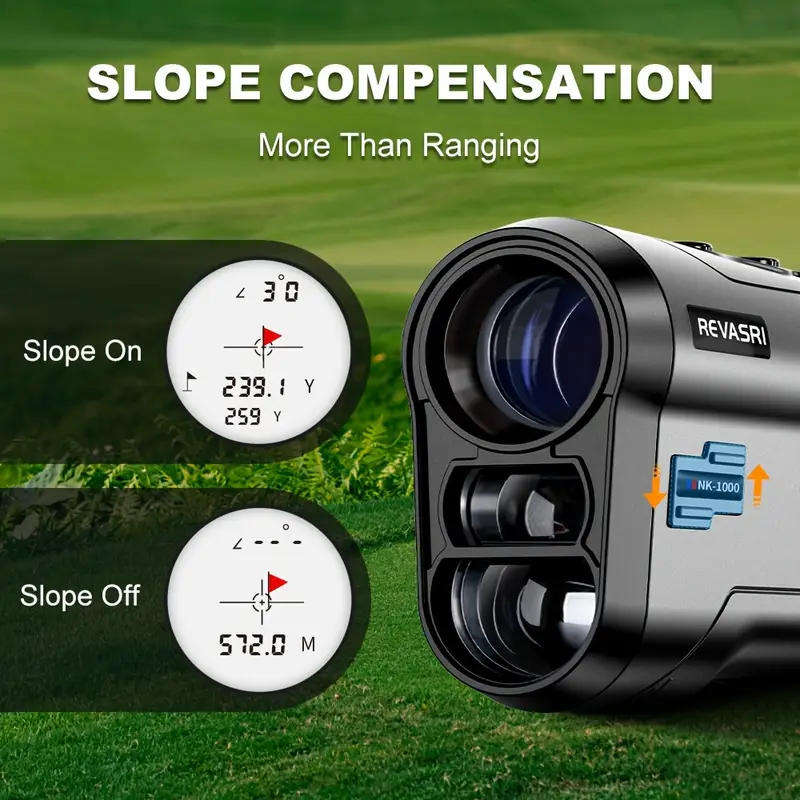 Golf Rangefinder with Flag Vibration and Slope Compensation 6x Magnification Monocular 5-1000 meters