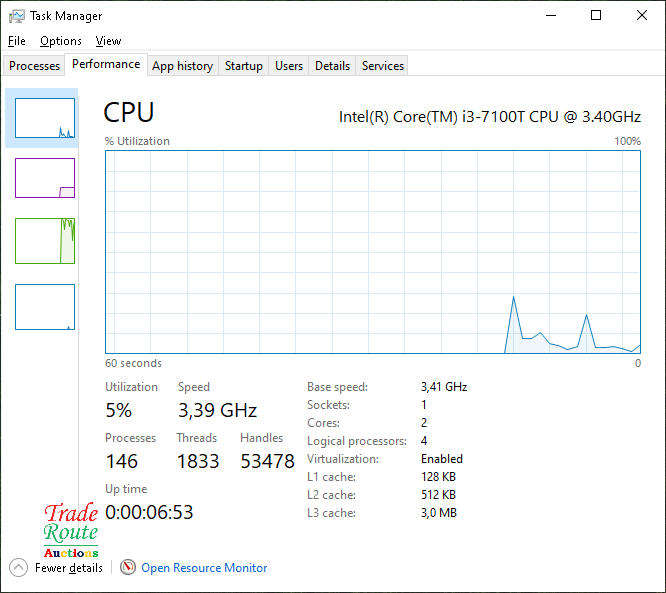 Acer Aspire Z22-780 All in one PC - Intel Core i3-7100T 3.4Ghz 8GB RAM - 1TB HDD