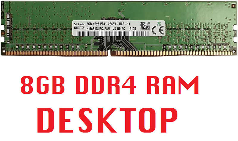 Hynix 8GB DDR4 RAM 2666MHz Desktop Memory HMA81GU6CJR8N-VK