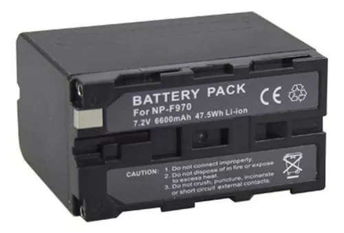 NP-F970 Rechargeable Battery for Sony Camcorders 7.2V 47.5wh - replaces NP-F960/F970/F930/F950/XL-B2