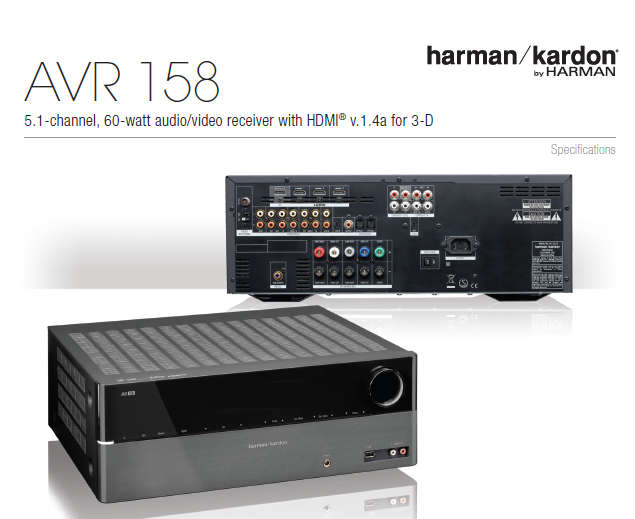 Harman Kardon AVR 158/230 AV Receiver - Salvage Stock Faulty for Spares / Repairs
