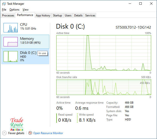 Dell INSPIRON 3521 15.6" LAPTOP | Intel Core i3 3217U 1.8GHz | 4GB RAM | 500GB HDD - LOW BATTERY