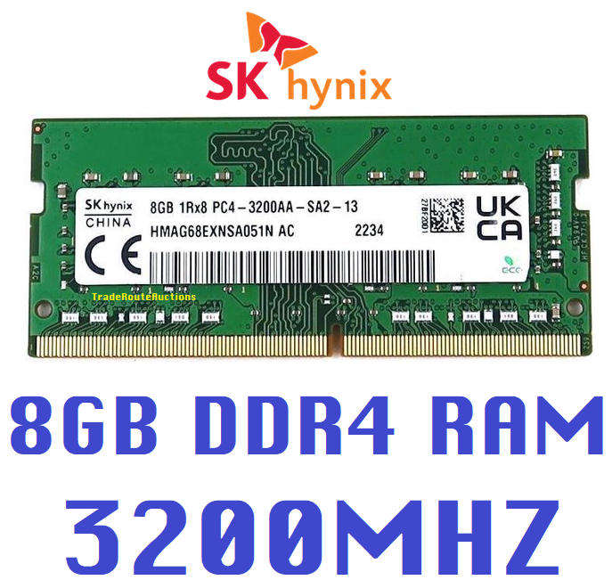 SK HYNIX 8GB DDR4 RAM 3200MHz Memory Module for Laptops