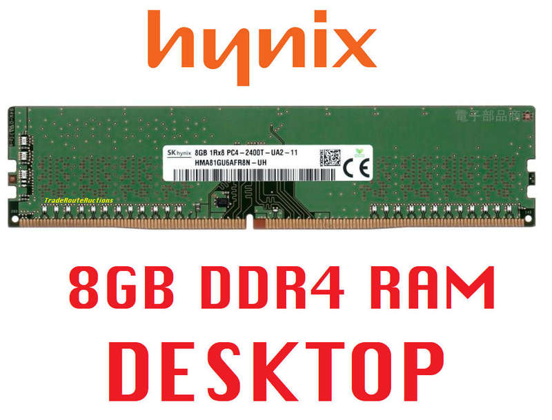 Hynix 8GB DDR4 RAM 2400MHz Desktop Memory HMA81GU6AFR8N