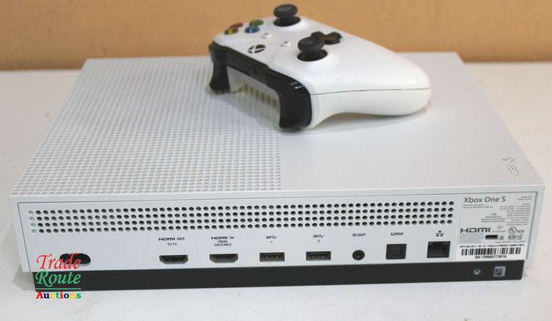 Microsoft Xbox One S 1TB Console (WHITE) Model 1681 + 1 Controller (WHITE)