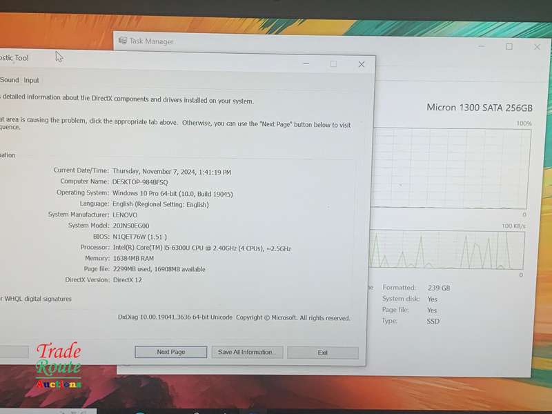 LENOVO THINKPAD T470 Full HD Laptop | CORE i5 2.5GHz | 16GB RAM | 256GB SSD