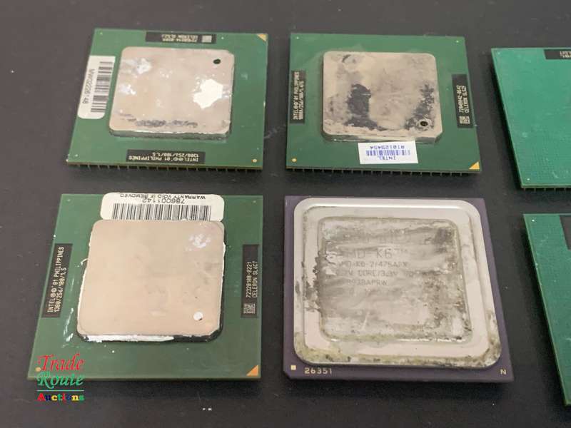 8 X CPU Processors LOT  - Salvage Stock - 1 bid gets for all 8