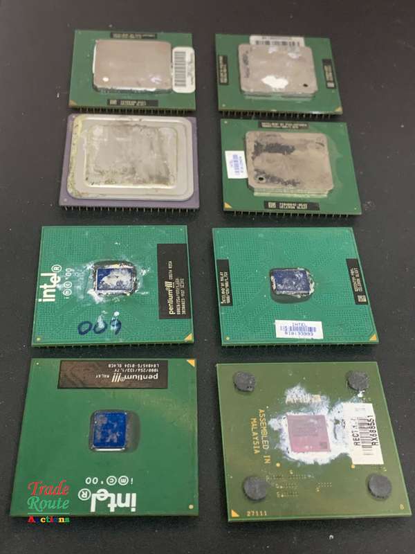 8 X CPU Processors LOT  - Salvage Stock - 1 bid gets for all 8