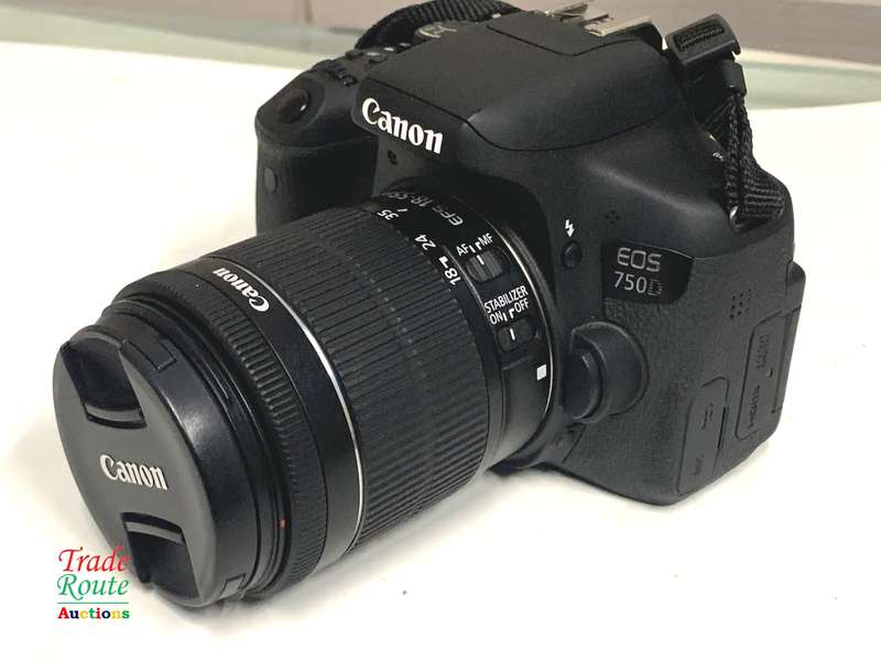 CANON EOS 750D Digital SLR CAMERA BODY + CANON 18-55 LENS IS STM KIT - 24.2 MEGAPIXELS