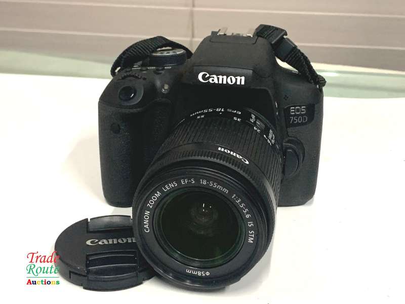 CANON EOS 750D Digital SLR CAMERA BODY + CANON 18-55 LENS IS STM KIT - 24.2 MEGAPIXELS