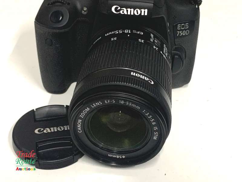 CANON EOS 750D Digital SLR CAMERA BODY + CANON 18-55 LENS IS STM KIT - 24.2 MEGAPIXELS