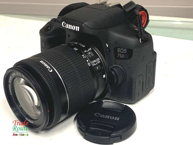CANON EOS 750D Digital SLR CAMERA BODY + CANON 18-55 LENS IS STM KIT - 24.2 MEGAPIXELS