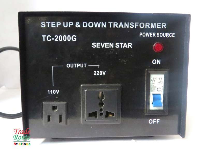 SEVEN STAR Step-UP and Step-Down Transformer TC-2000G Voltage Converter 220V TO 110V