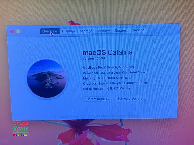 Apple MacBook Pro 13.3-inch  | Core i5 2.5GHz | 16GB RAM | 500GB SSD