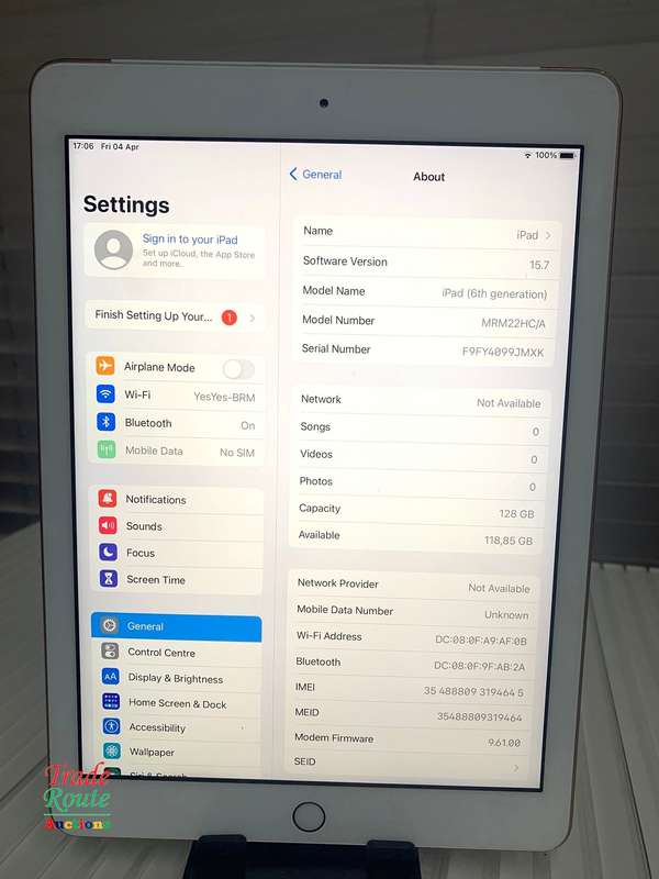 Apple iPad 6th Gen WiFi + Cellular 128GB | Rose Gold | A1954