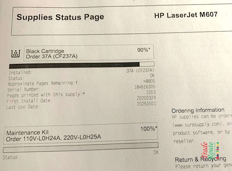 HP LaserJet Enterprise M607 Mono Printer