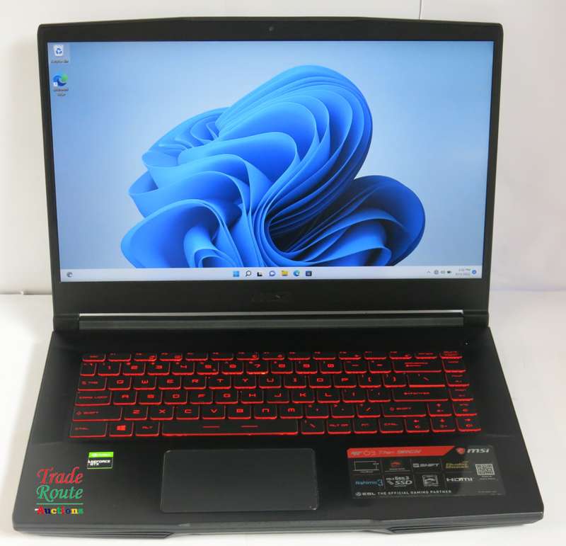 MSI GF63 THIN 9RCX 15.6" Gaming Laptop, Intel Core i7-9750H, NVIDIA GeForce GTX 1650 Ti 4GB Graphics