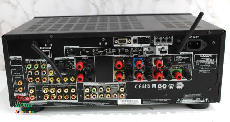 Integra DTR-30.5 AV Home Theater Receiver 7.2 Channel- [ POWERS ON - NO SOUND ] [FOR SPARES/REPAIR]