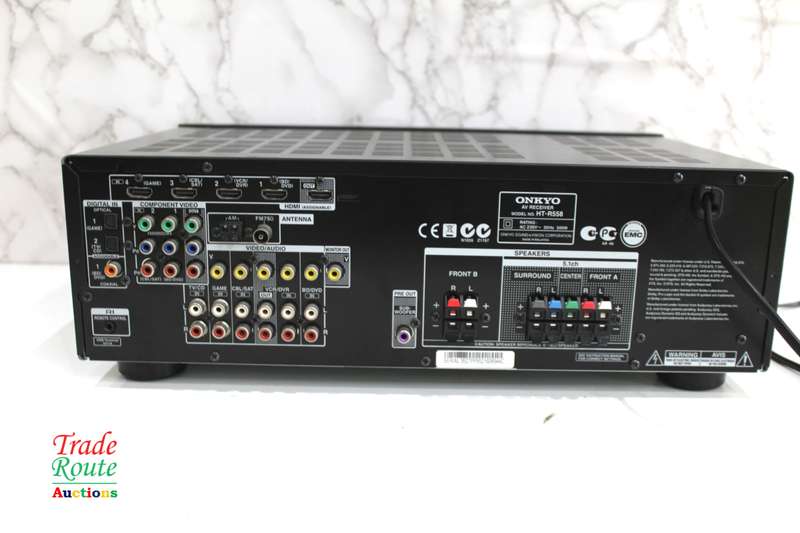 Onkyo HT-R558 5.1 AV Receiver Amplifier - Powers On/Off