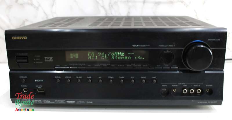 Onkyo TX-SR707 7.2-Channel Home Theater Receiver - [ POWERS ON ] [ NO SOUND]